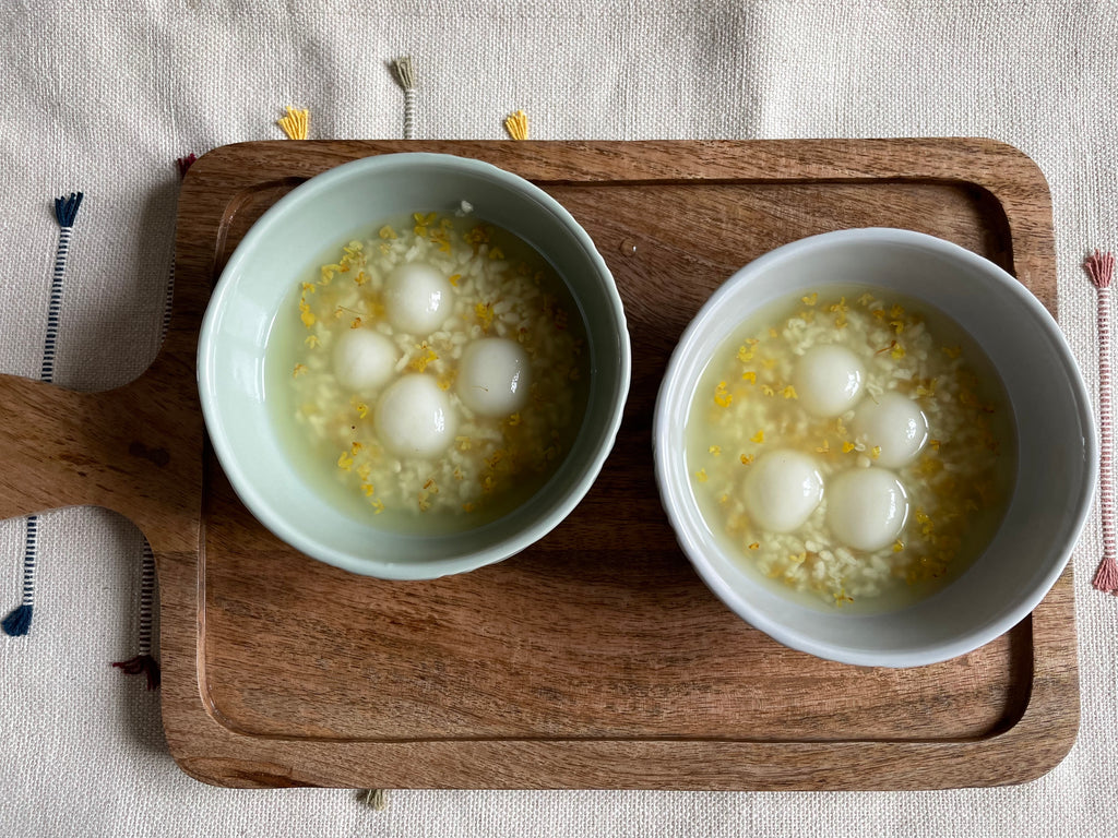 白甘酒オスマンサスフラワースウィートスープ