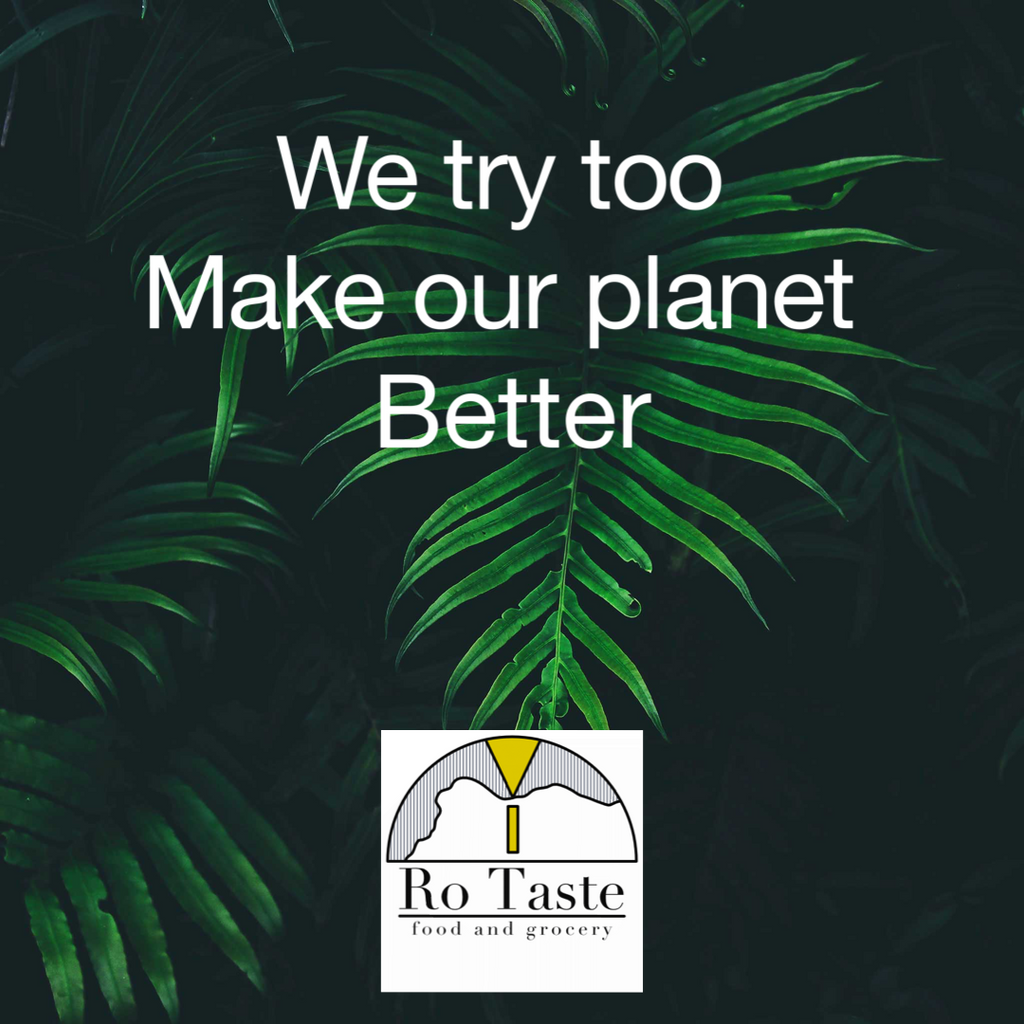 We try to make our planet better by reducing waste.