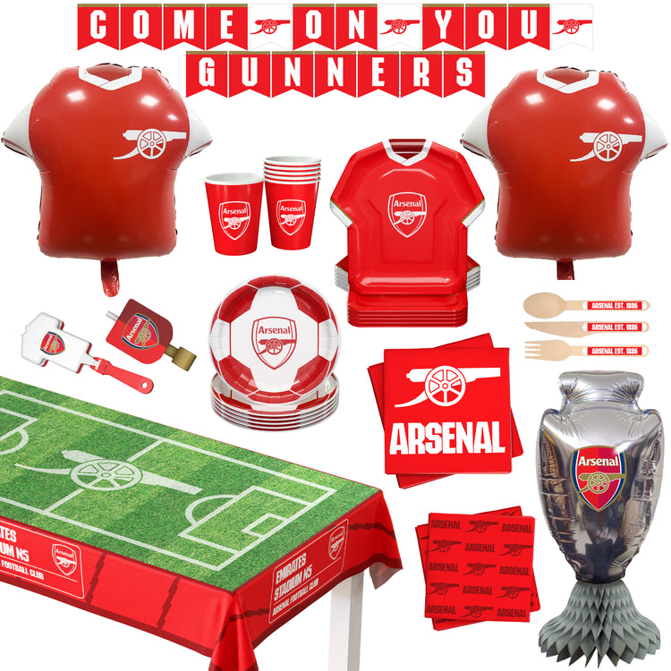 Arsenal fans party celebration with decoration