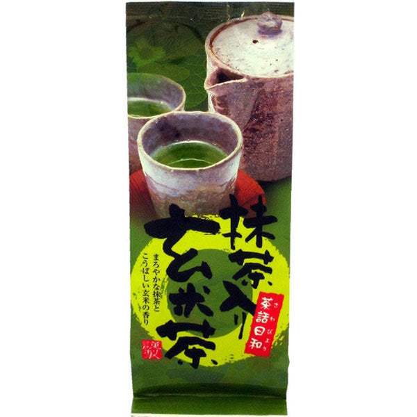 Sasaki Seicha Green Tea with Roasted Brown Rice 100g<br> 日和 玄米抹茶 100g