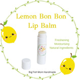 Lemon Bon Bon Lip Balm | Natural Lip Balm | Chemical-free Lip Balm | All natural ingredients | Children Safe Lip Balm | Big Fish Mum